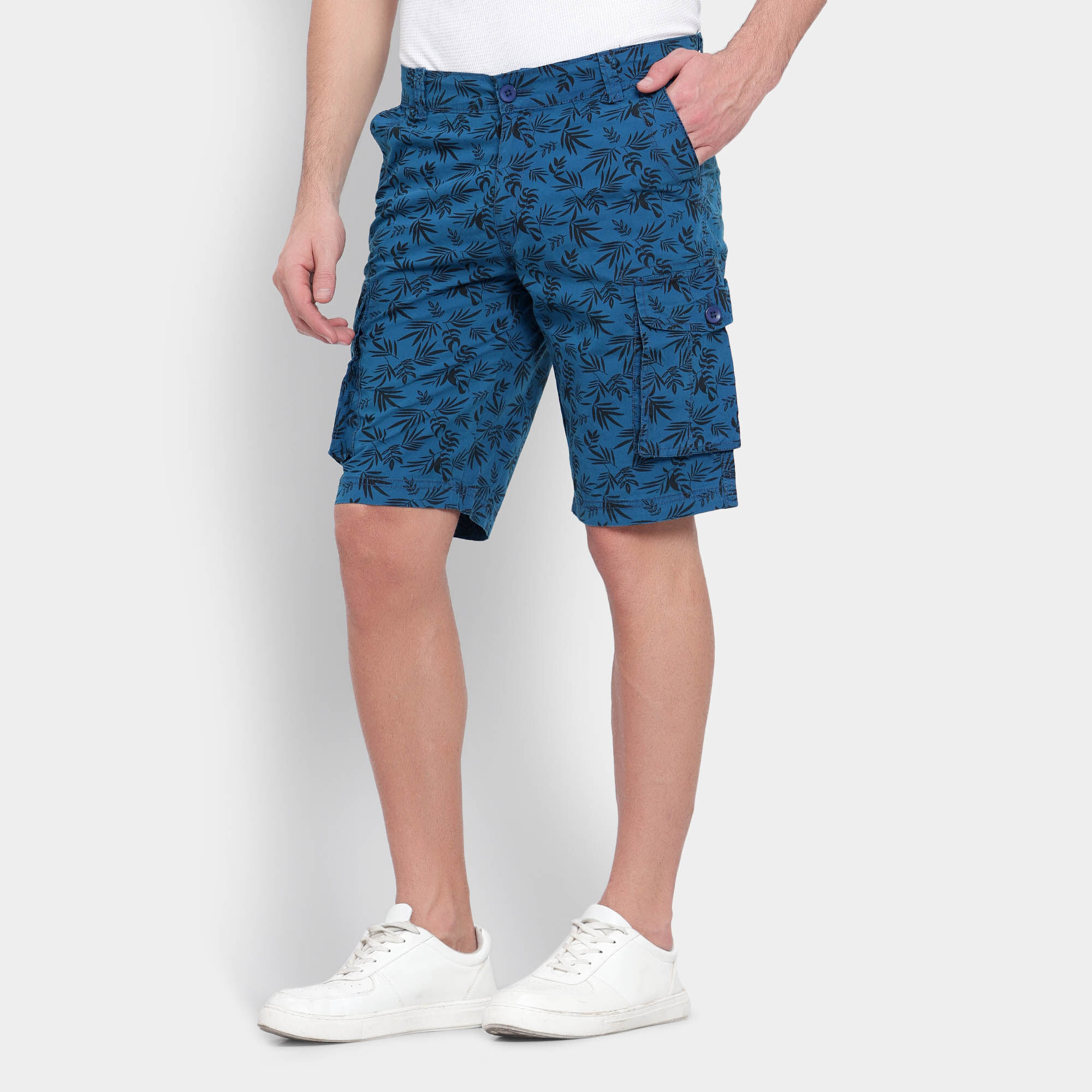Bermuda Shorts for Women Summer Cotton Linen Plus Size Elastic Waist Knee  Length Floral Drawstring Pants with Pockets - Walmart.com
